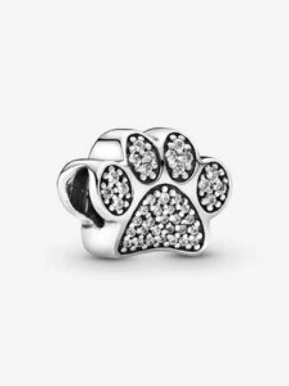 Pandora Sparkling Paw Print Charm